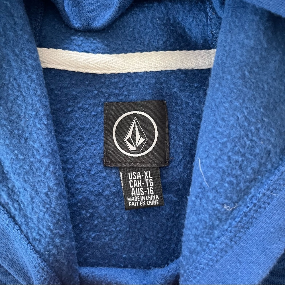 Boys Blue Volcom Hoodie with Logo‎ - Picture 5 of 6